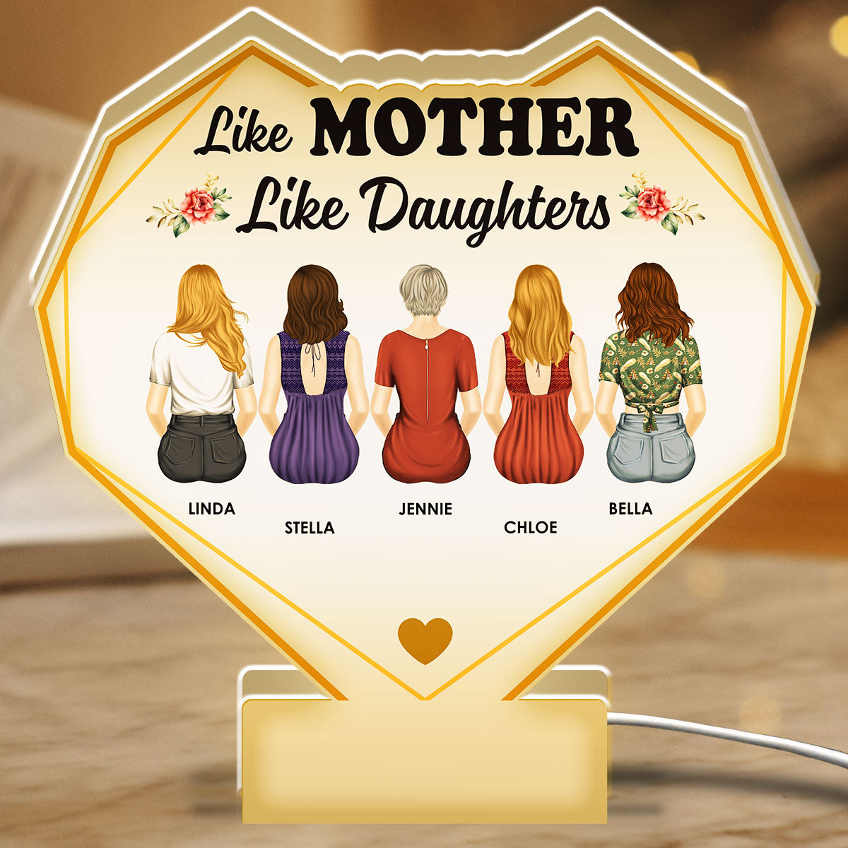Like Mother Like Daughters - Personalized Custom Light Box