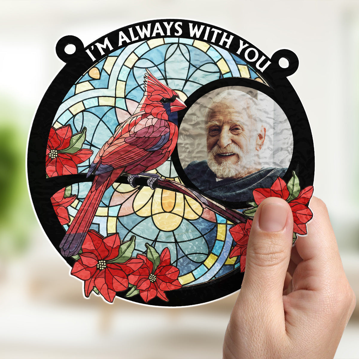 Always With You - Personalized Custom Wavy Suncatcher