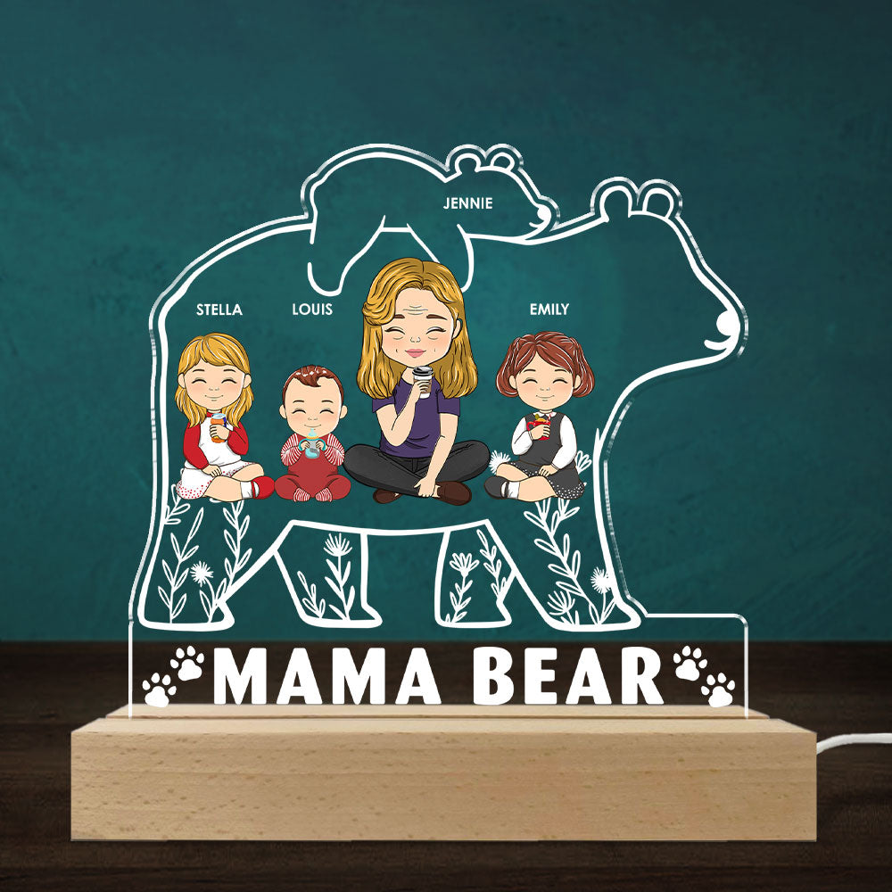 Mama Bear - Personalized Custom LED Light