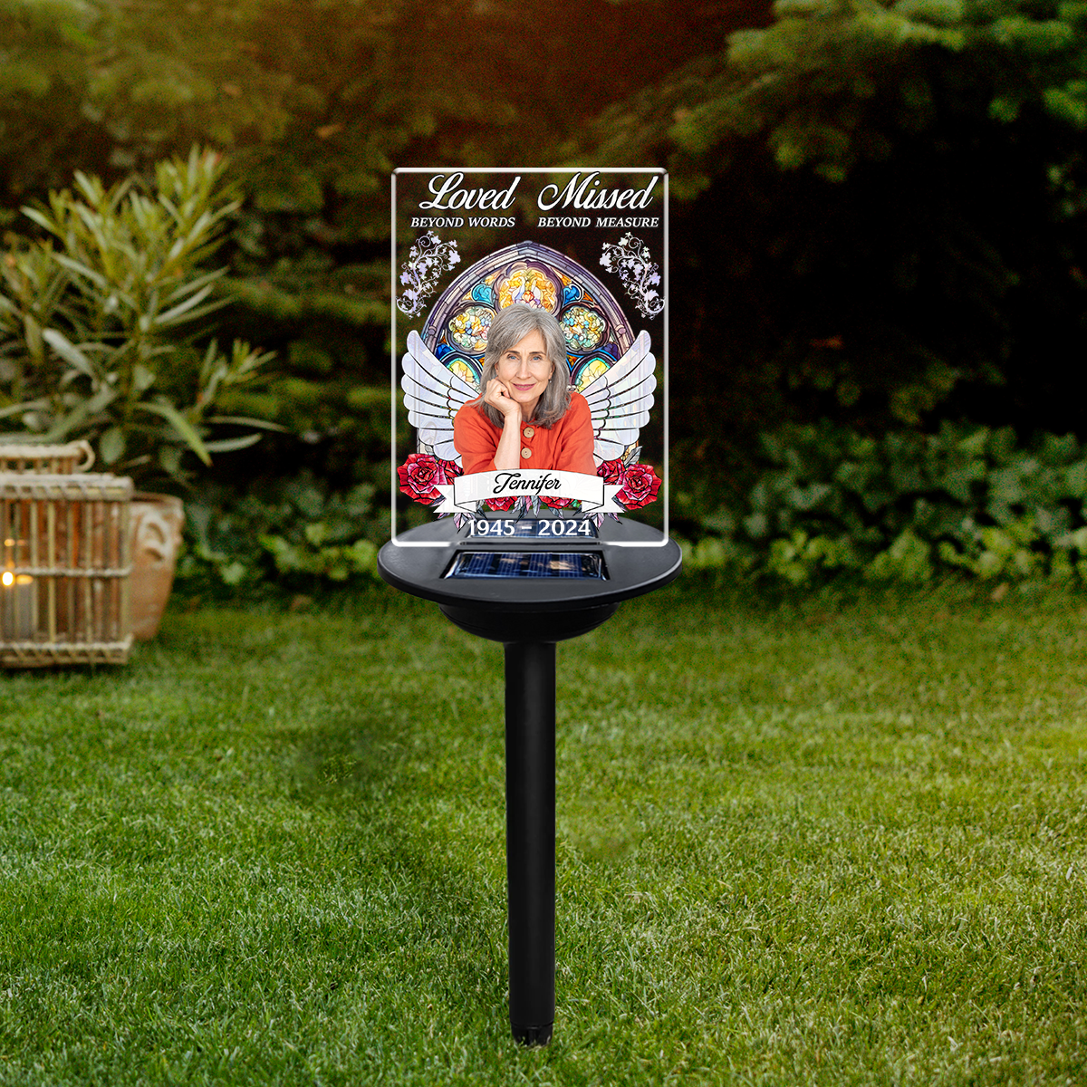 Loved Beyond The Words - Personalized Custom Solar Light