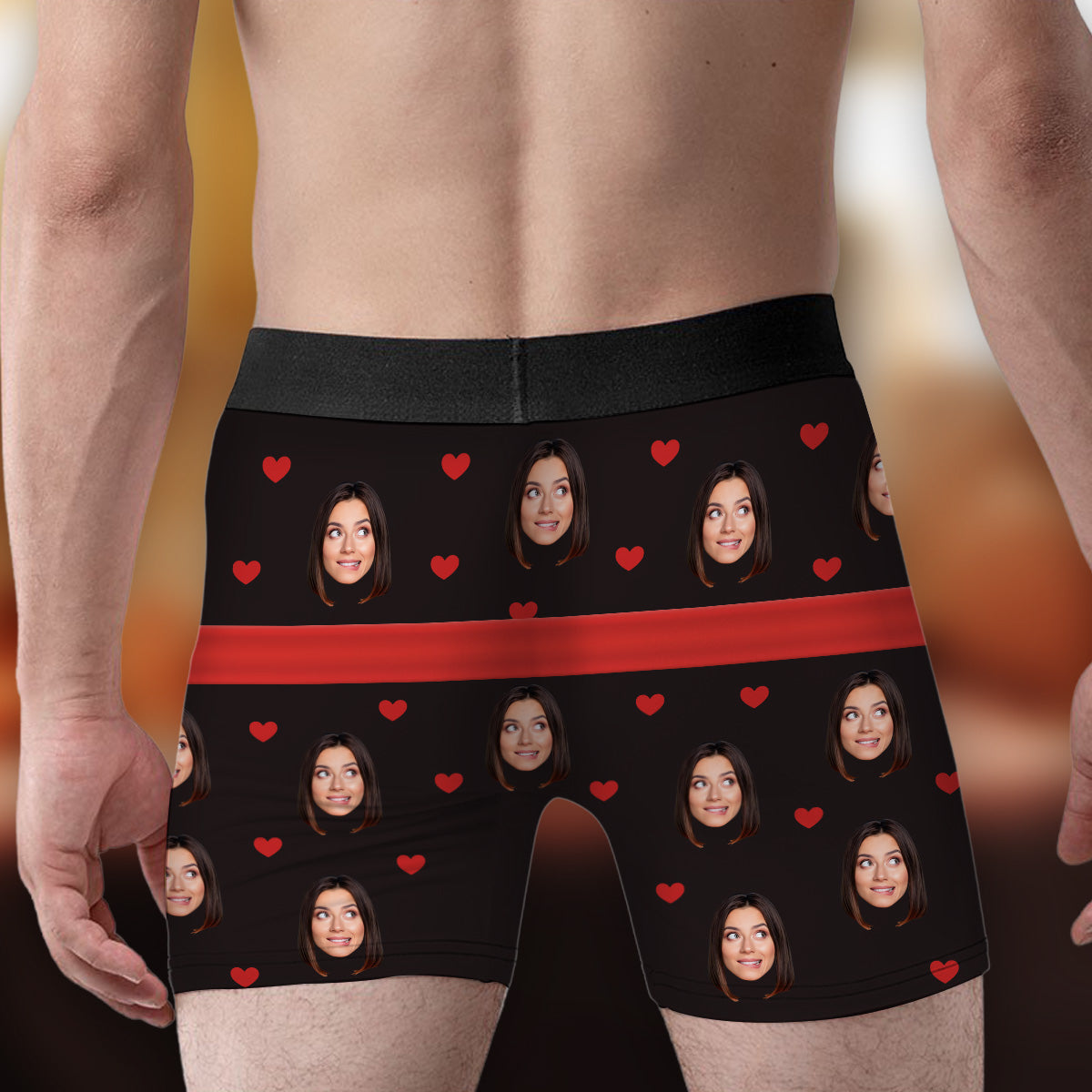 A Huge Gift - Personalized Photo Men's Boxer Briefs