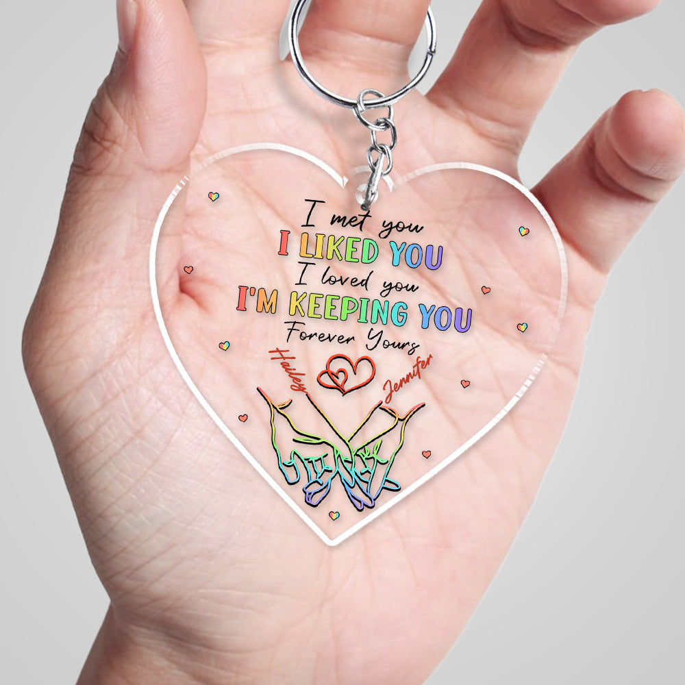 Love Knows No Gender - Personalized Custom Acrylic Keychain