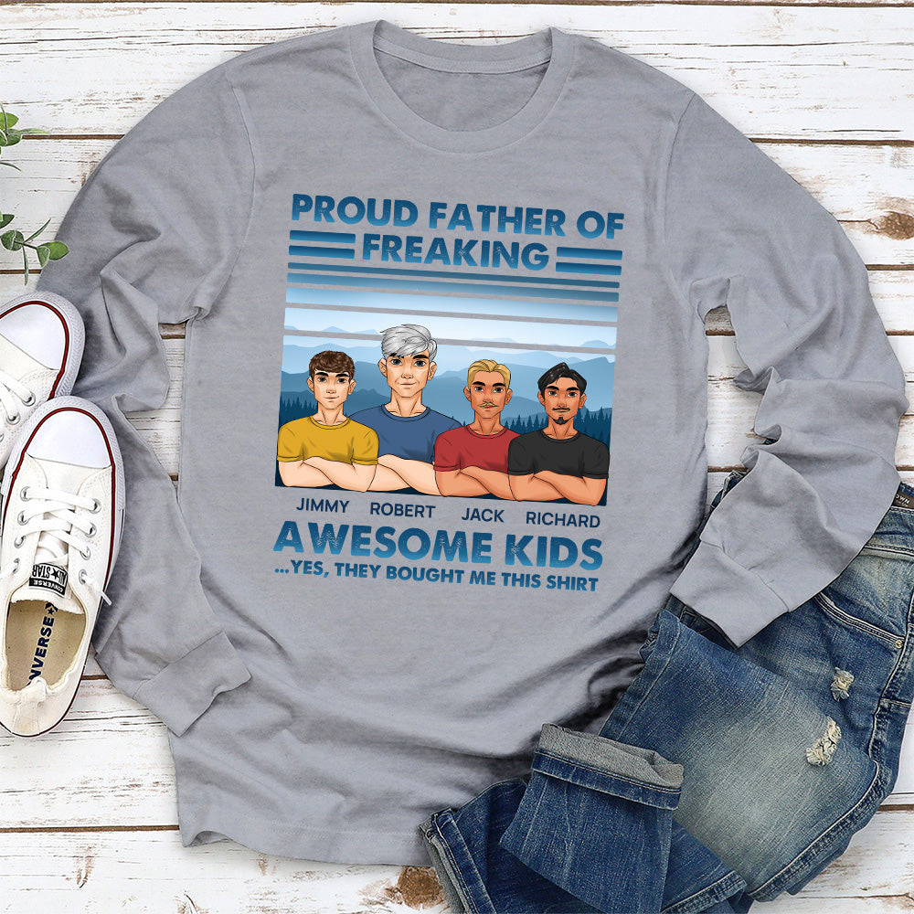 Proud Father - Personalized Custom Shirt