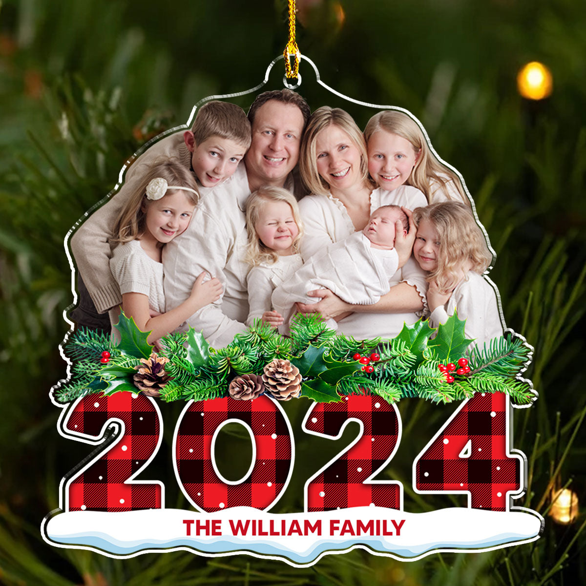 Cheers To A Merry Christmas 2 - Personalized Custom Acrylic Ornament