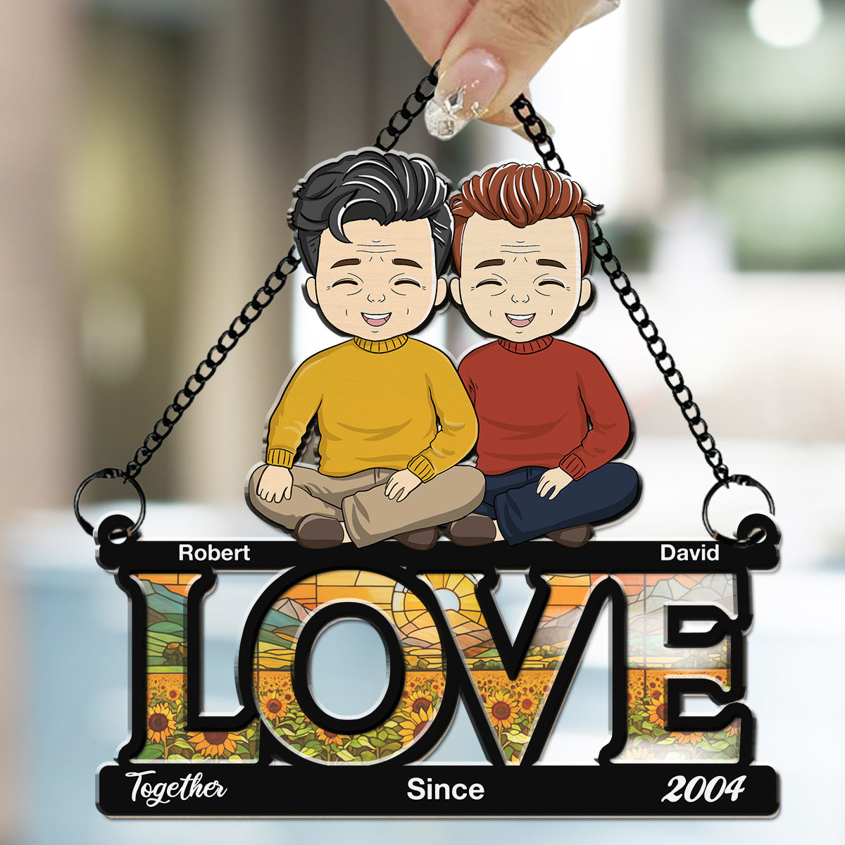 Together - Personalized Custom Suncatcher