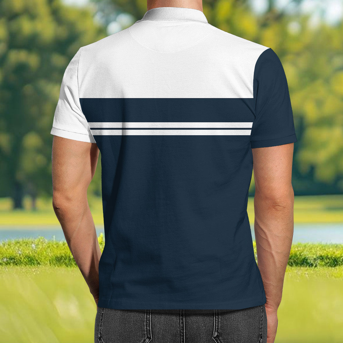 Golf Dad By Far - Personalized Custom Polo Shirt