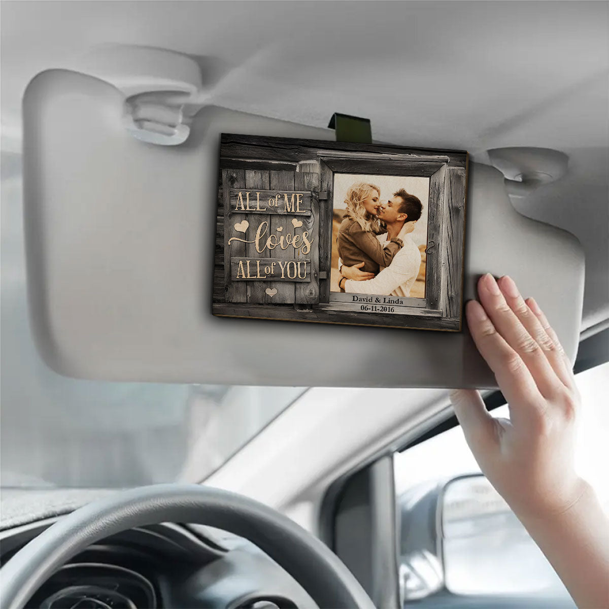 My Heart Needs You - Personalized Custom Car Visor Clip