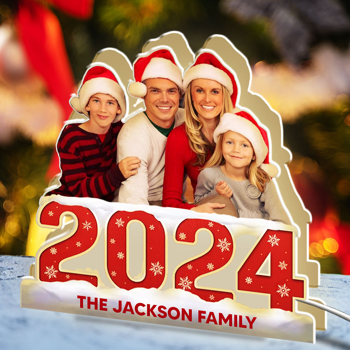 Custom Photo Family 2024 - Personalized Custom Light Box