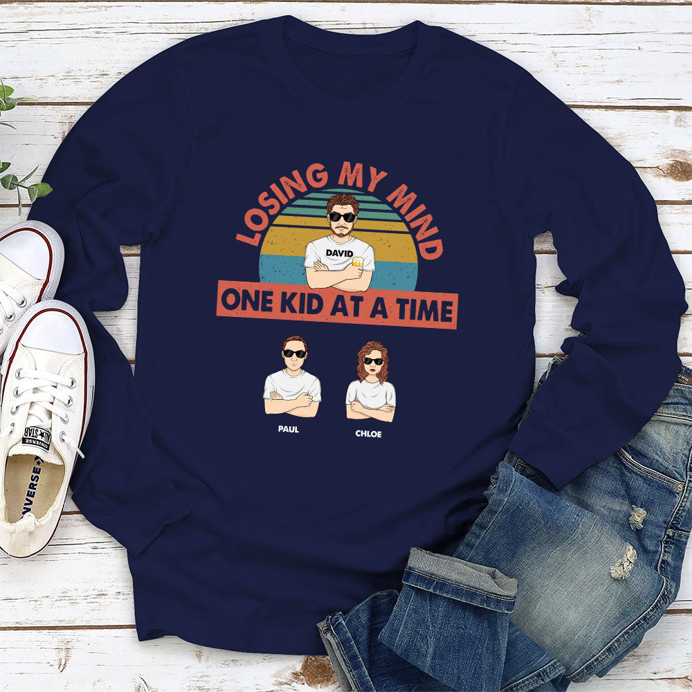 Losing My Mind One Kid At A Time - Personalized Custom Shirt