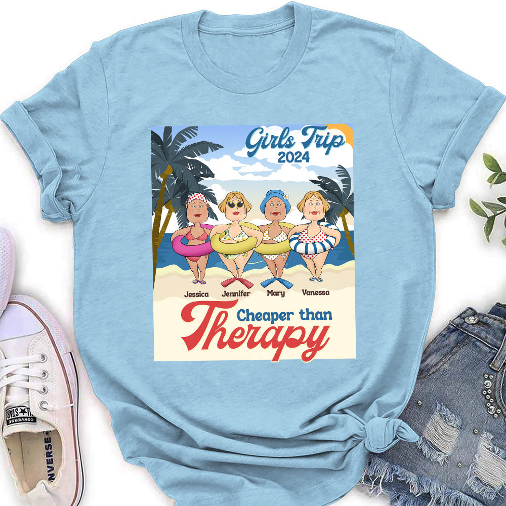 Cheaper Than Therapy - Personalized Custom Women's T-shirt