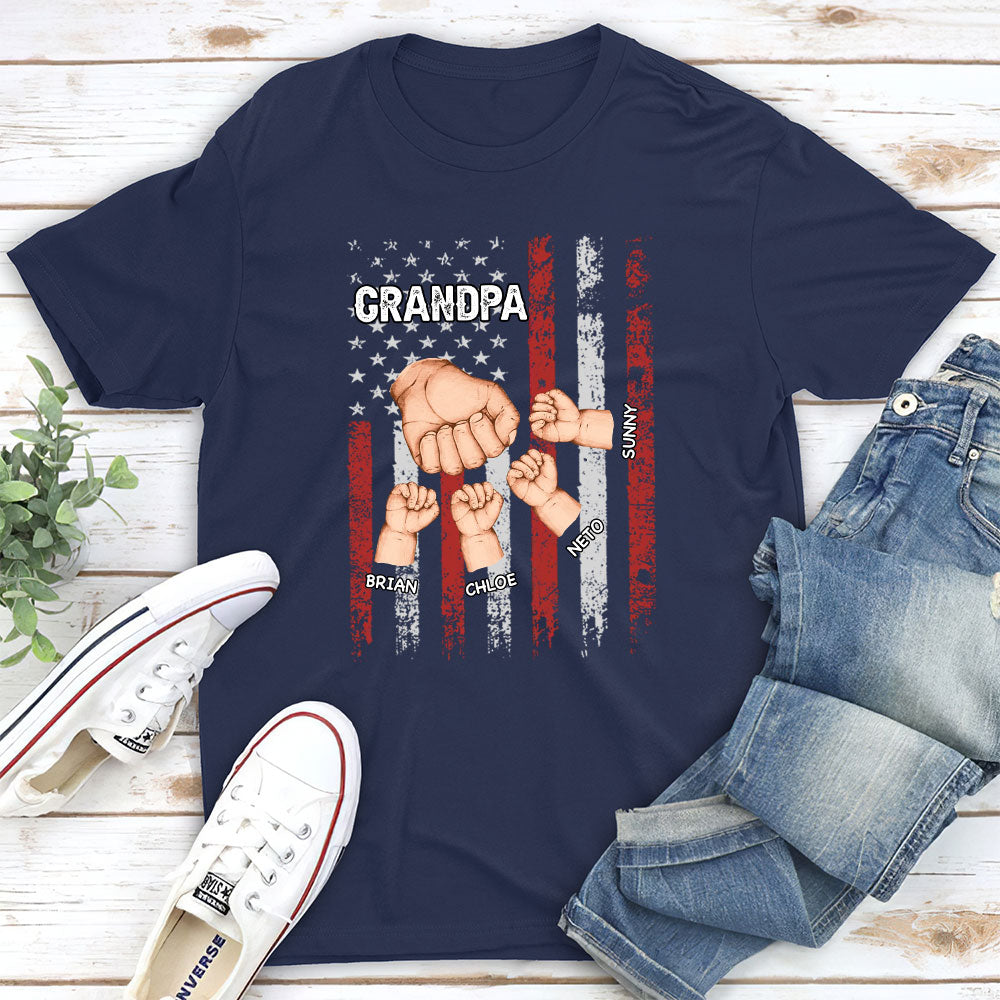 Grandpa Is Like Dad Without Rules - Personalized Custom Shirt