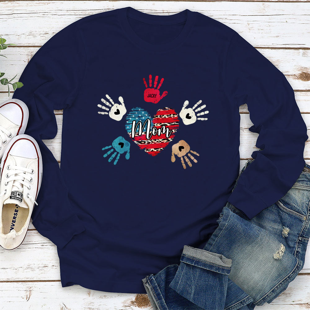 Heart And Hands - Personalized Custom Long Sleeve T-shirt