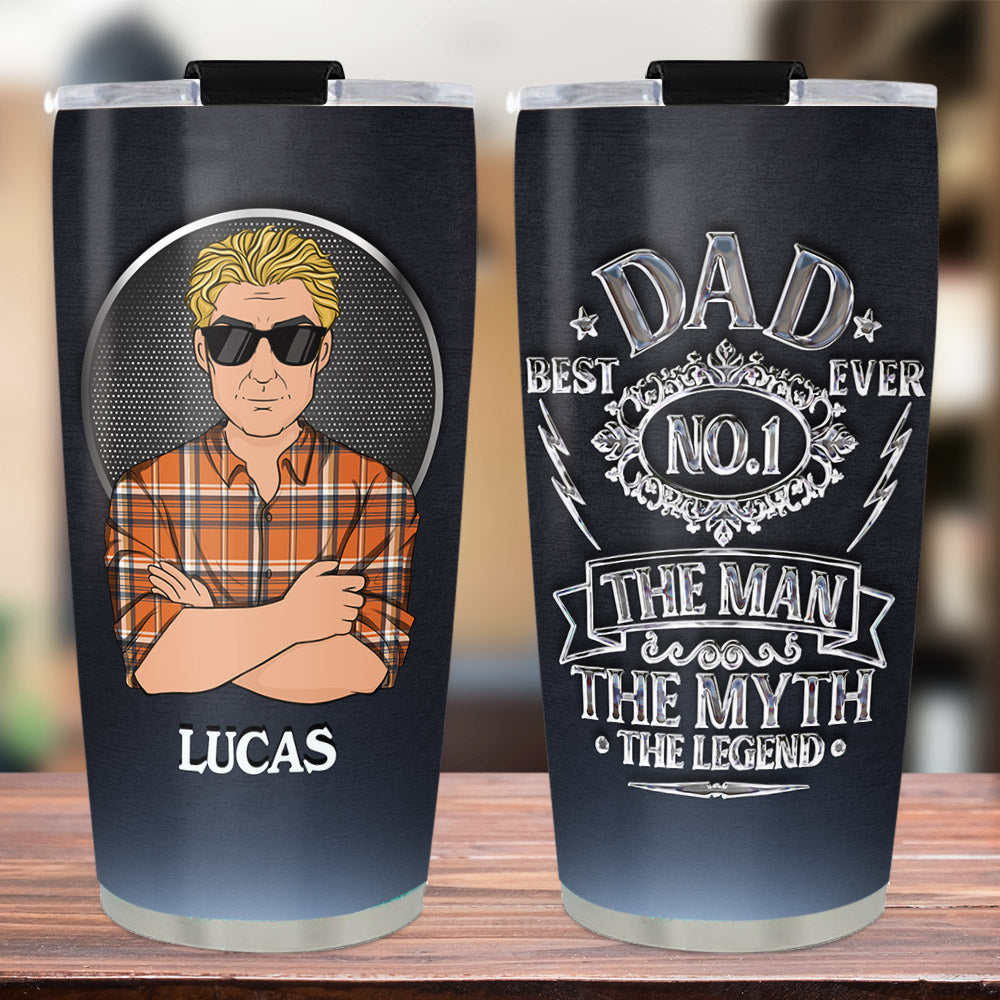 NO.1 Dad - Personalized Custom Tumbler