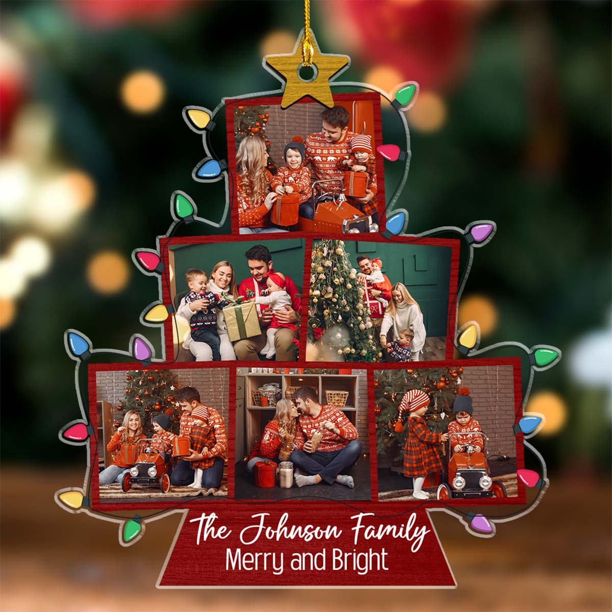 Happy Family - Personalized Custom Acrylic Ornament