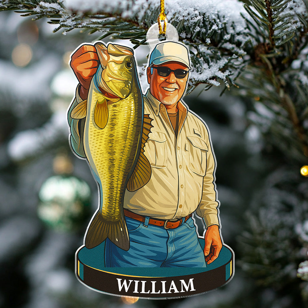 Hooked On Happiness - Personalized Custom Acrylic Ornament