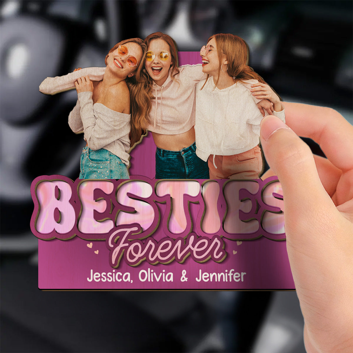 Siblings Forever - Personalized Custom Car Visor Clip