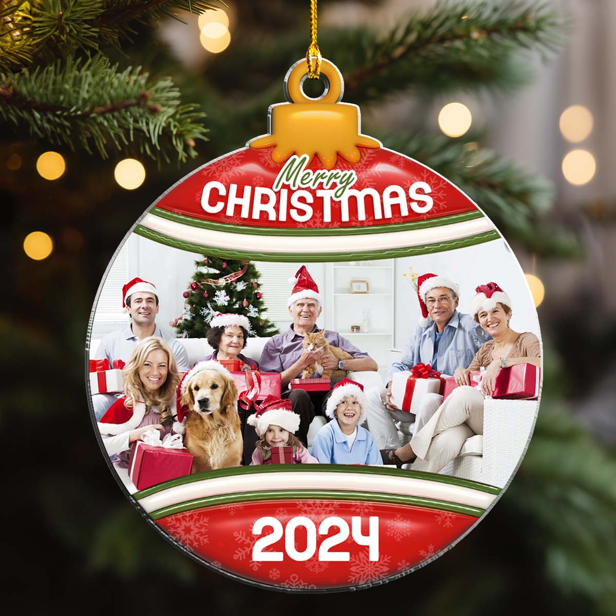 Christmas Cheer - Personalized Custom Acrylic Ornament