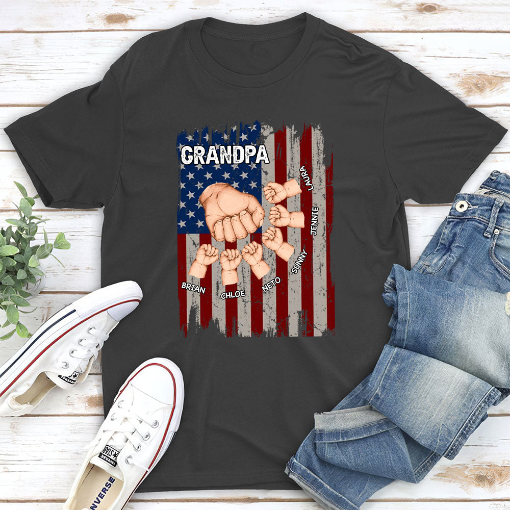 Grandpa Is Like Dad Without Rules - Personalized Custom Shirt