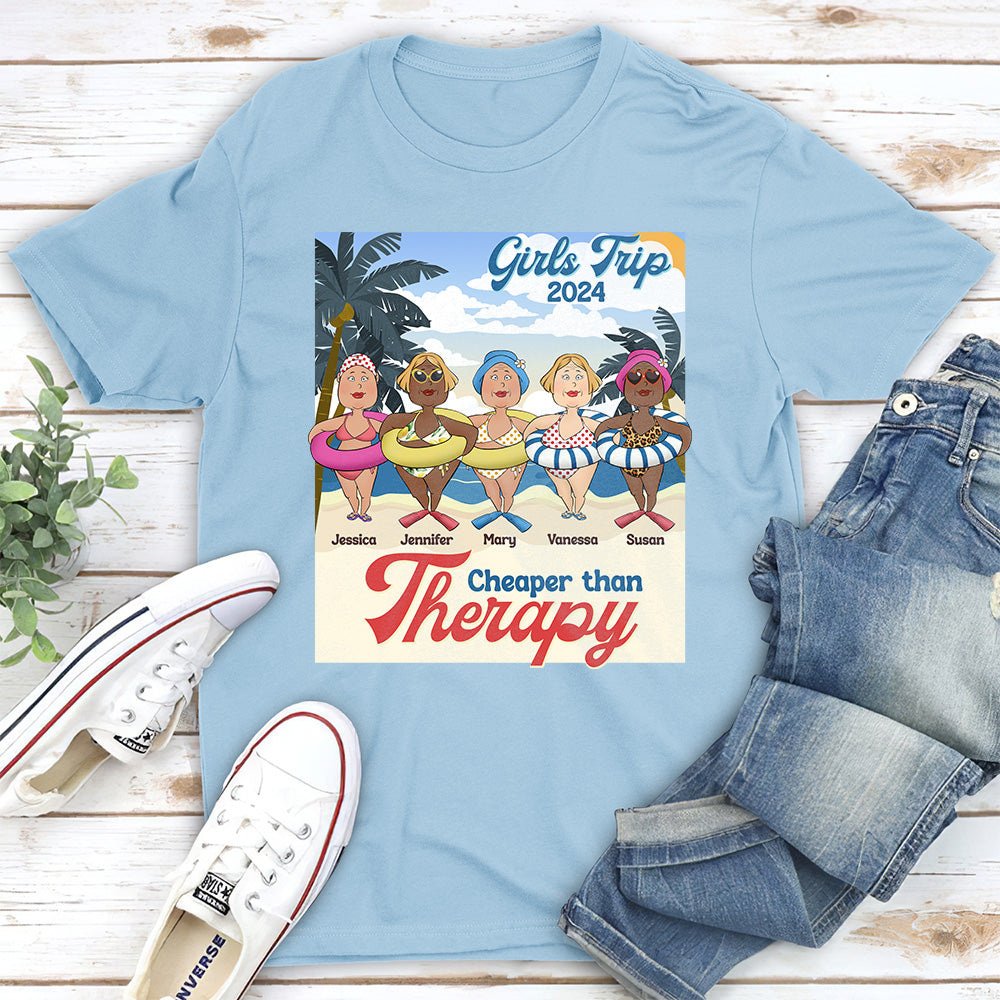 Cheaper Than Therapy - Personalized Custom Unisex T-shirt
