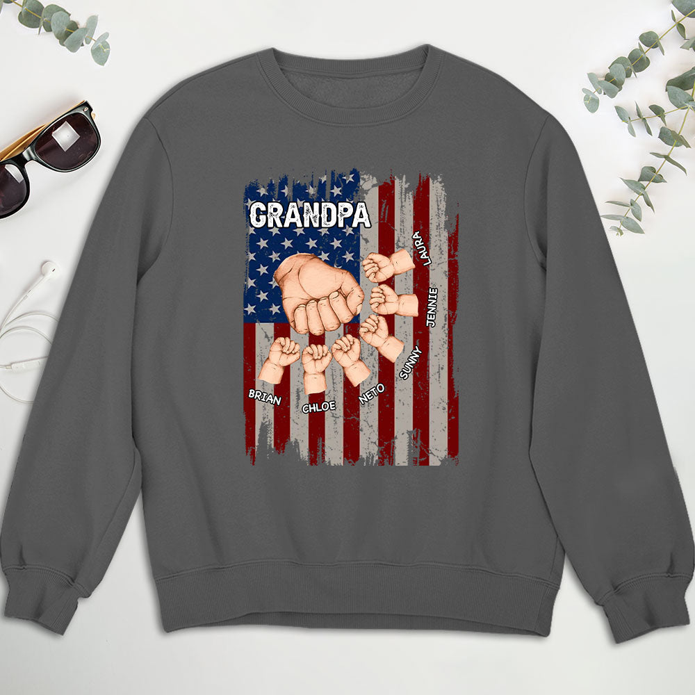 Grandpa Is Like Dad Without Rules - Personalized Custom Shirt