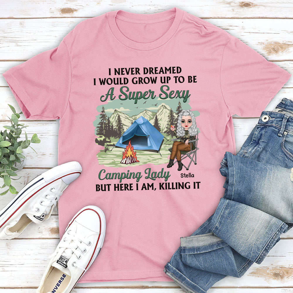 Camping Lady - Personalized Custom Unisex T-shirt