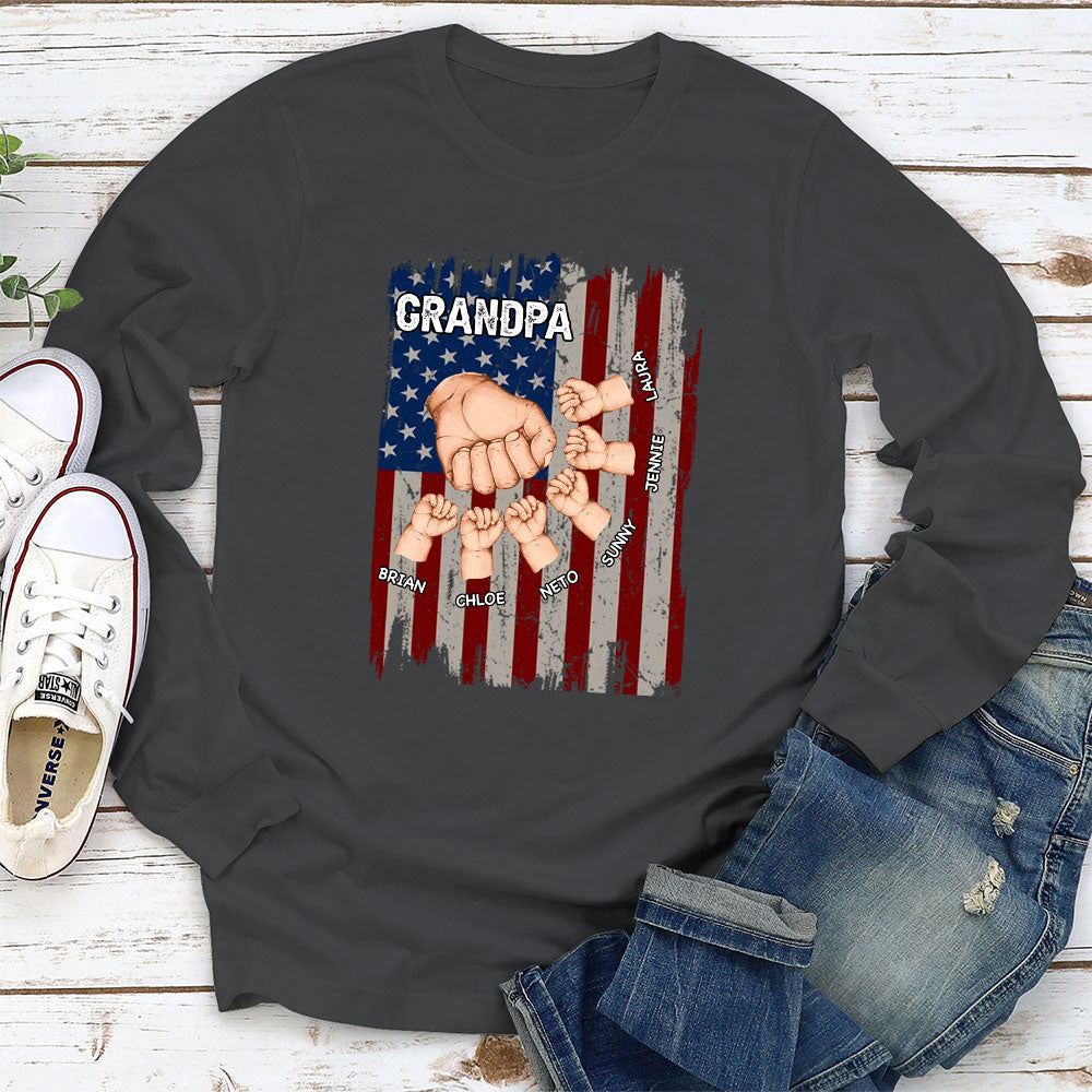 Grandpa Is Like Dad Without Rules - Personalized Custom Shirt