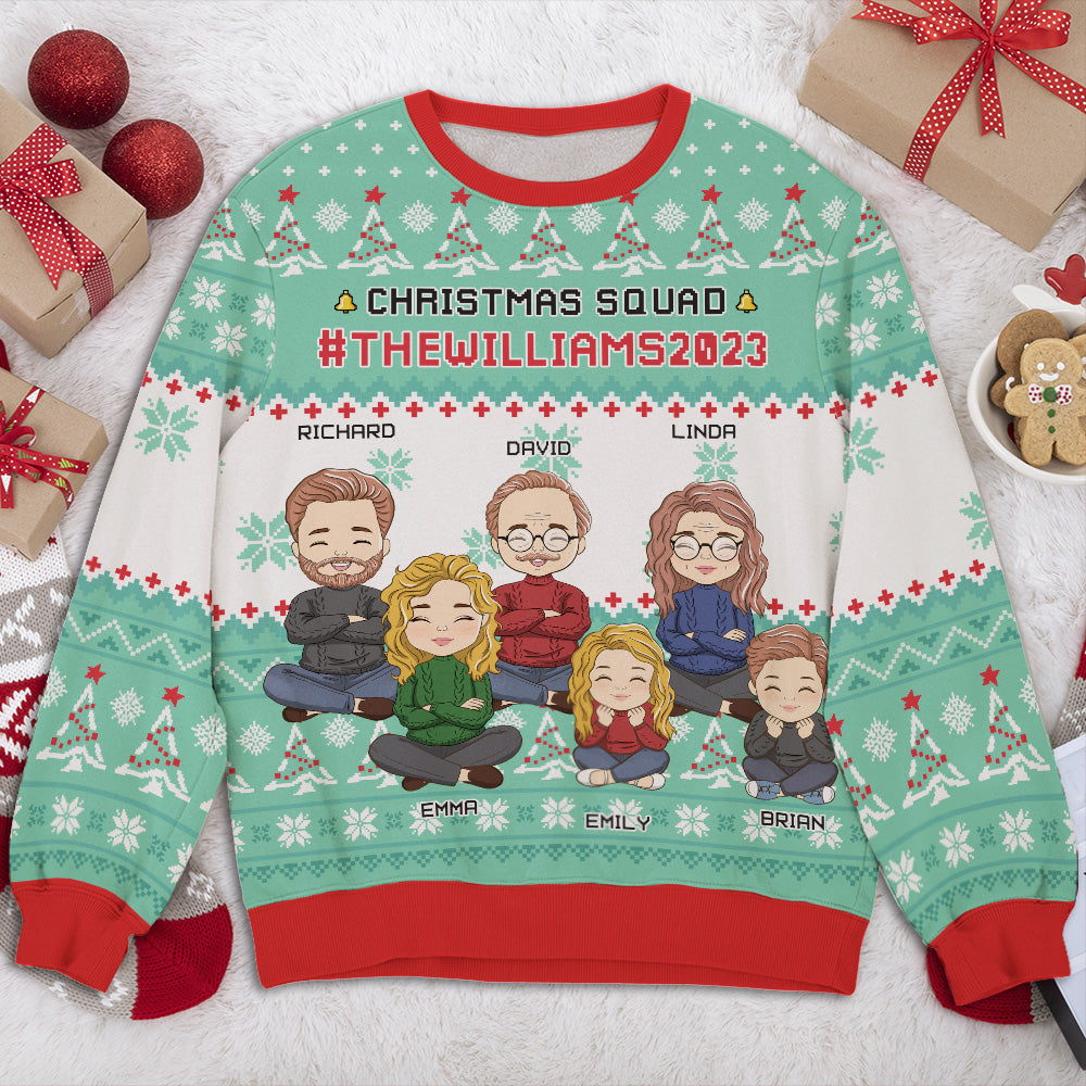 Family Squad - Personalized Custom All-Over-Print Sweatshirt