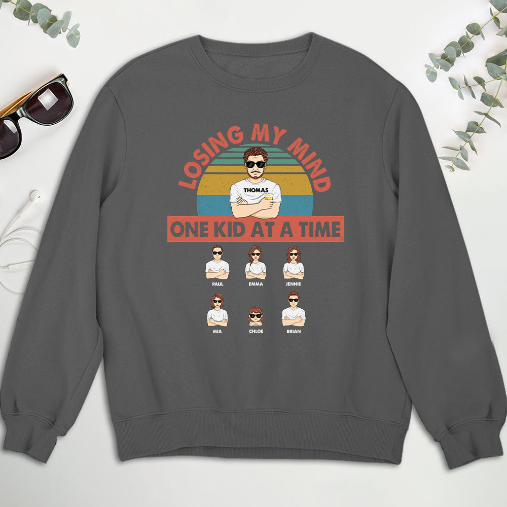 Losing My Mind One Kid At A Time - Personalized Custom Shirt