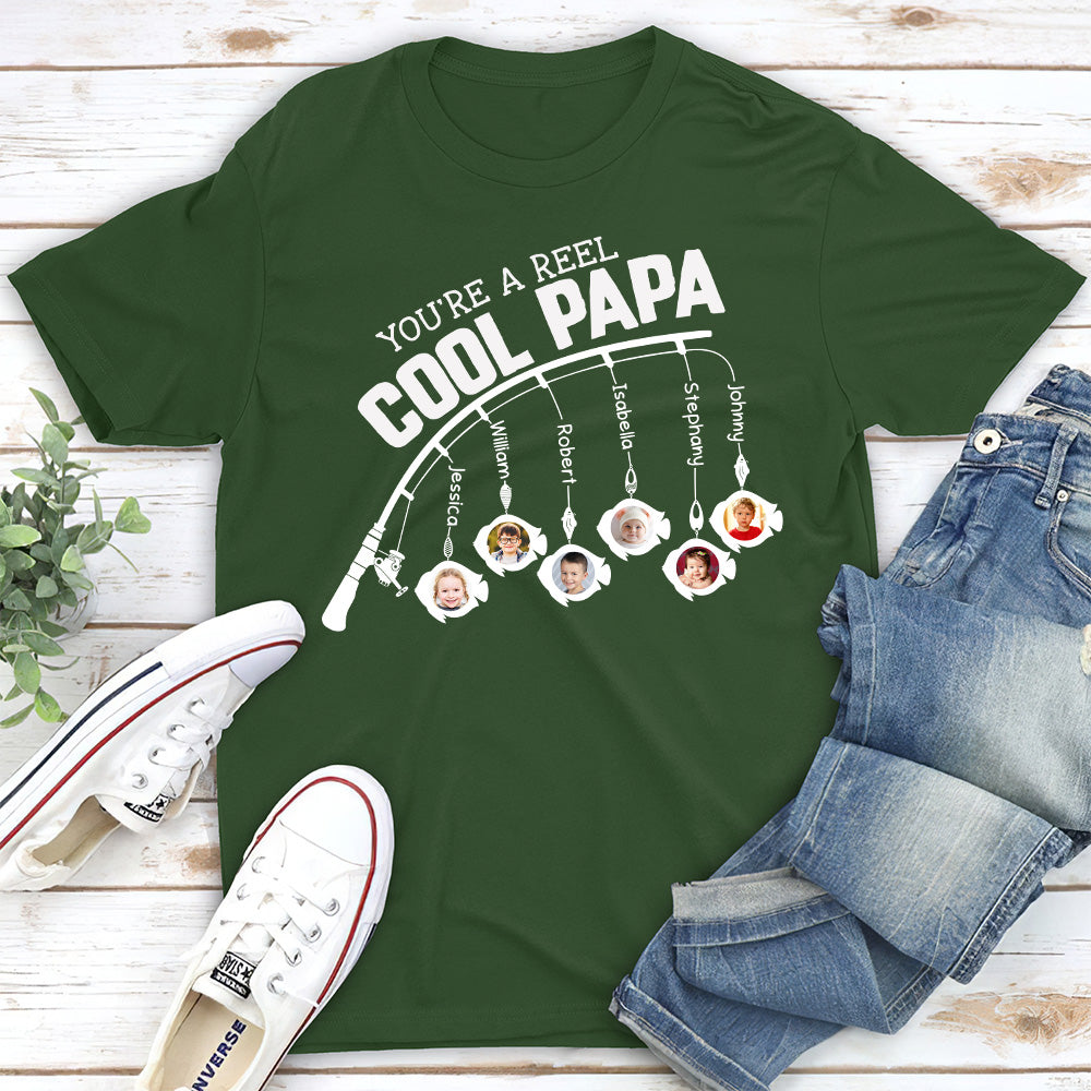 You Are A Reel Cool Grandpa - Personalized Custom Shirt
