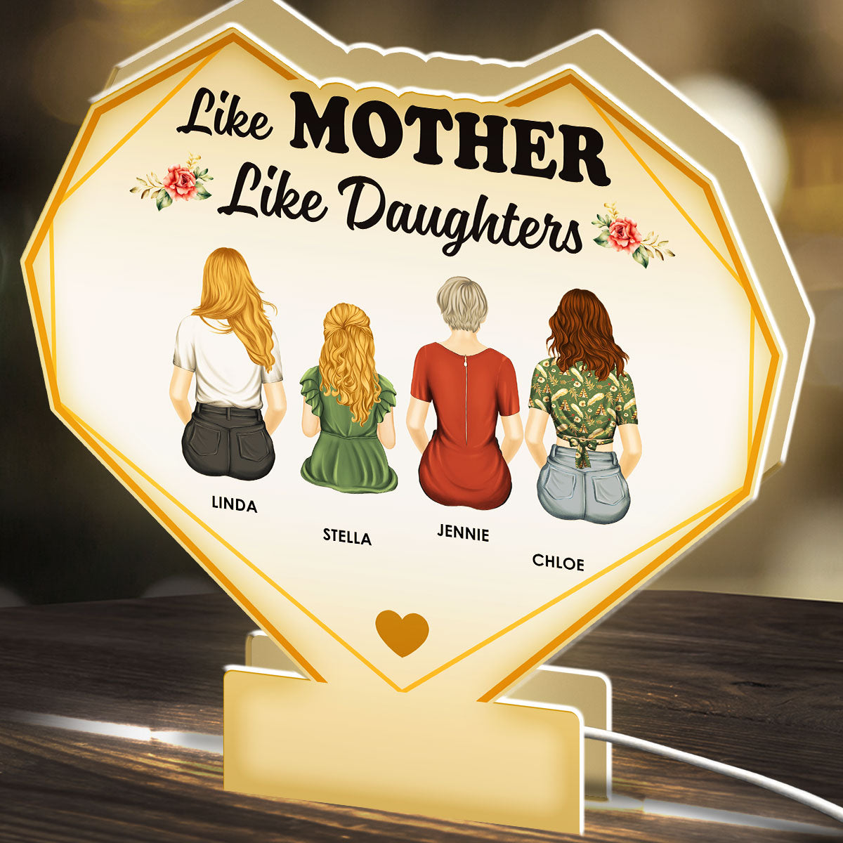 Like Mother Like Daughters - Personalized Custom Light Box