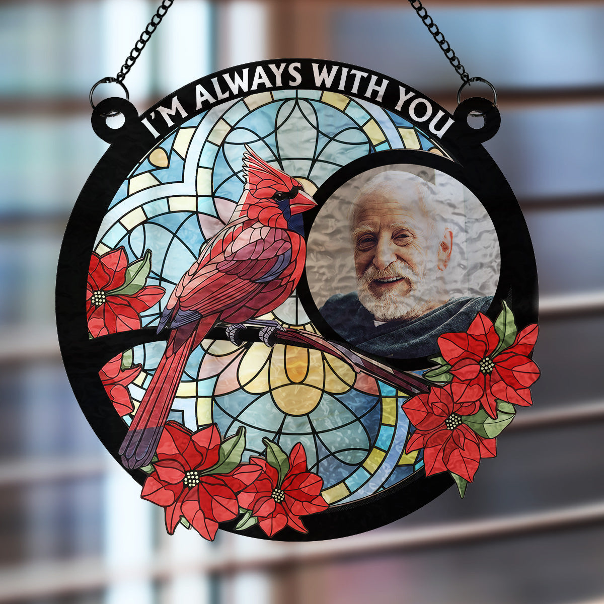 Always With You - Personalized Custom Wavy Suncatcher
