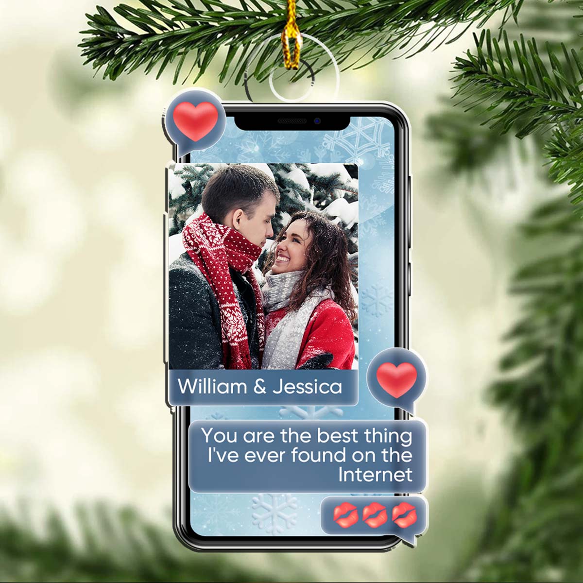 The Best Thing I Have Ever Found On The Internet - Personalized Custom Acrylic Ornament