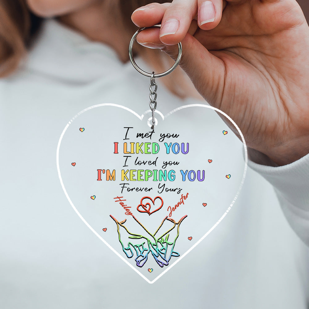 Love Knows No Gender - Personalized Custom Acrylic Keychain