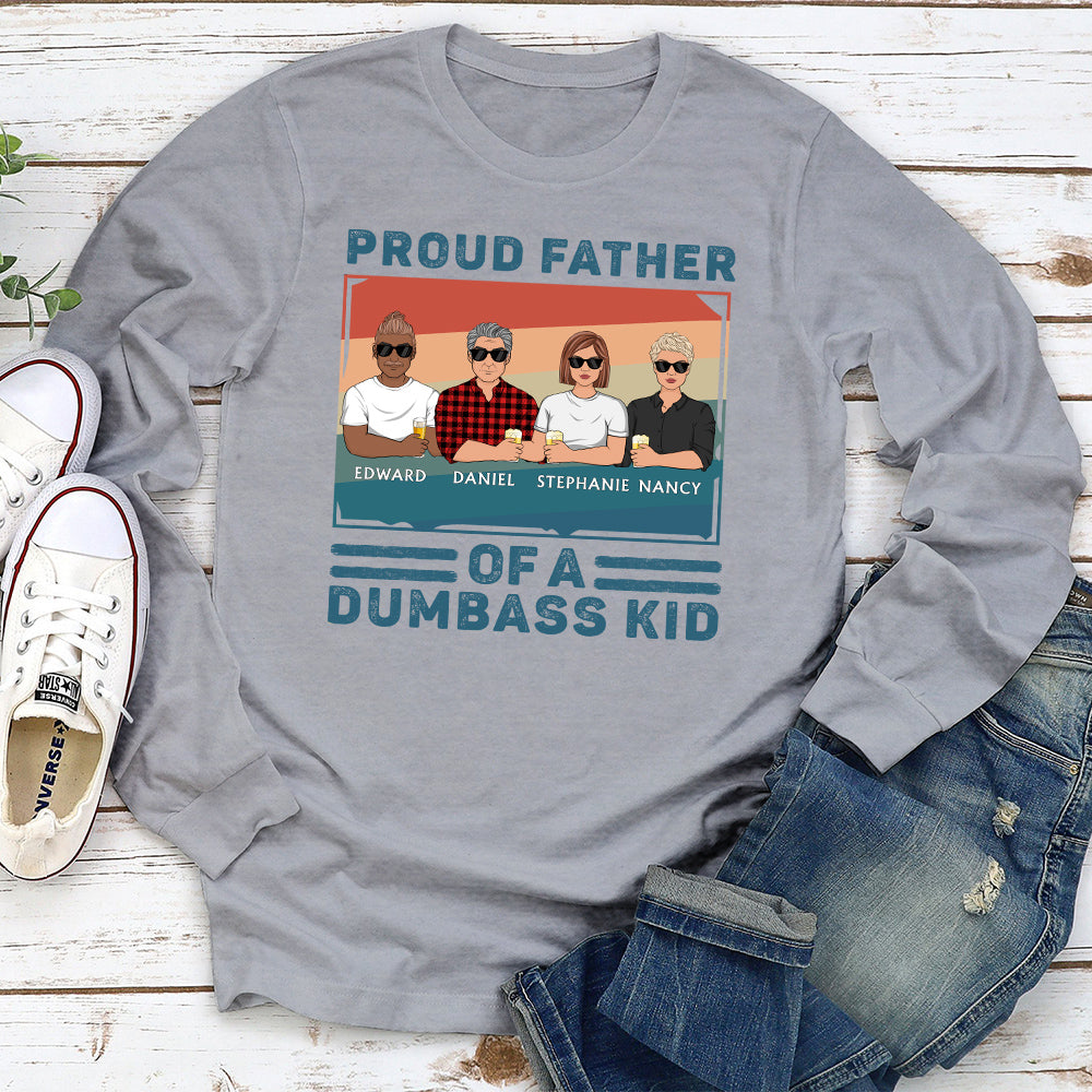 Proud Father Of A Kid - Personalized Custom Shirt