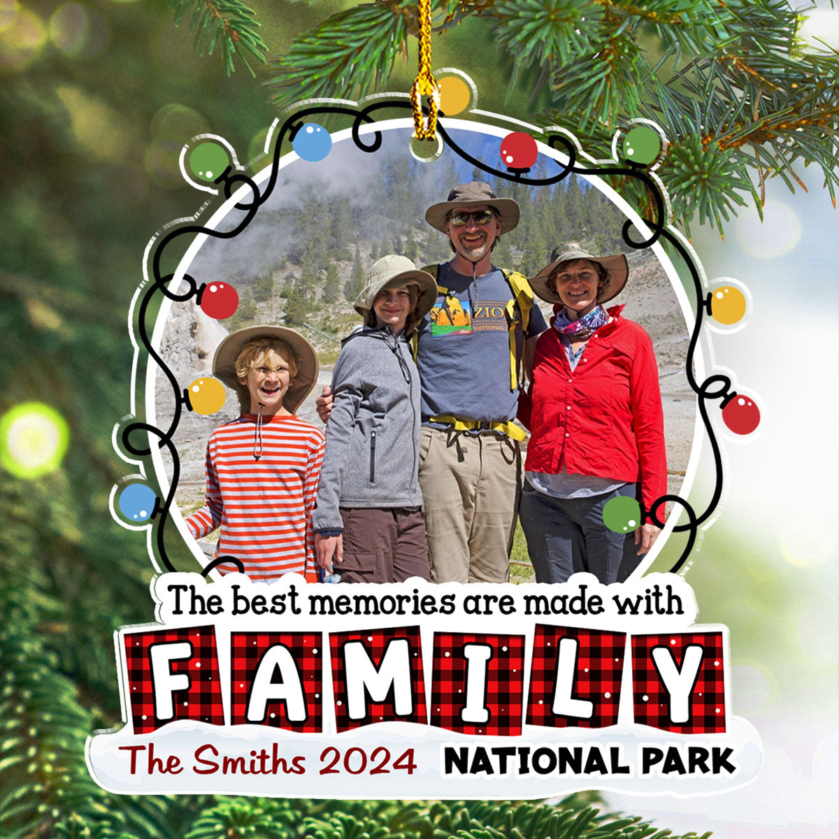 The Best Memories - Personalized Custom Acrylic Ornament