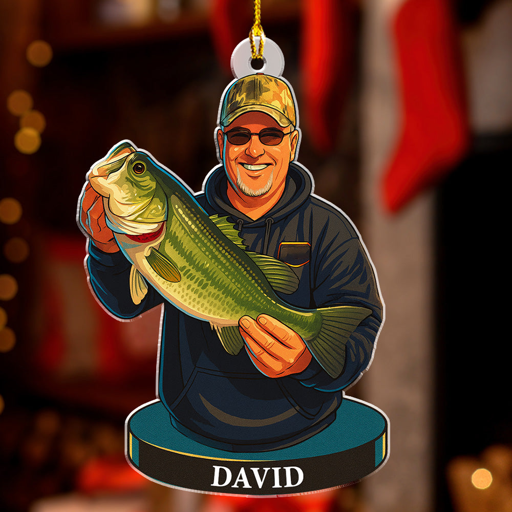 Hooked On Happiness - Personalized Custom Acrylic Ornament