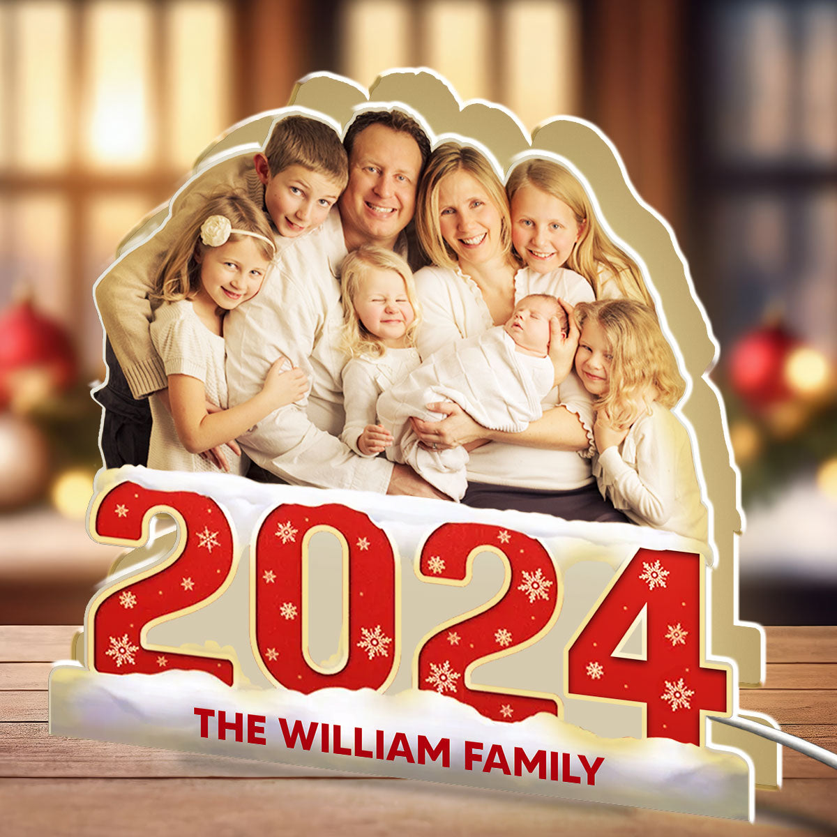 Custom Photo Family 2024 - Personalized Custom Light Box