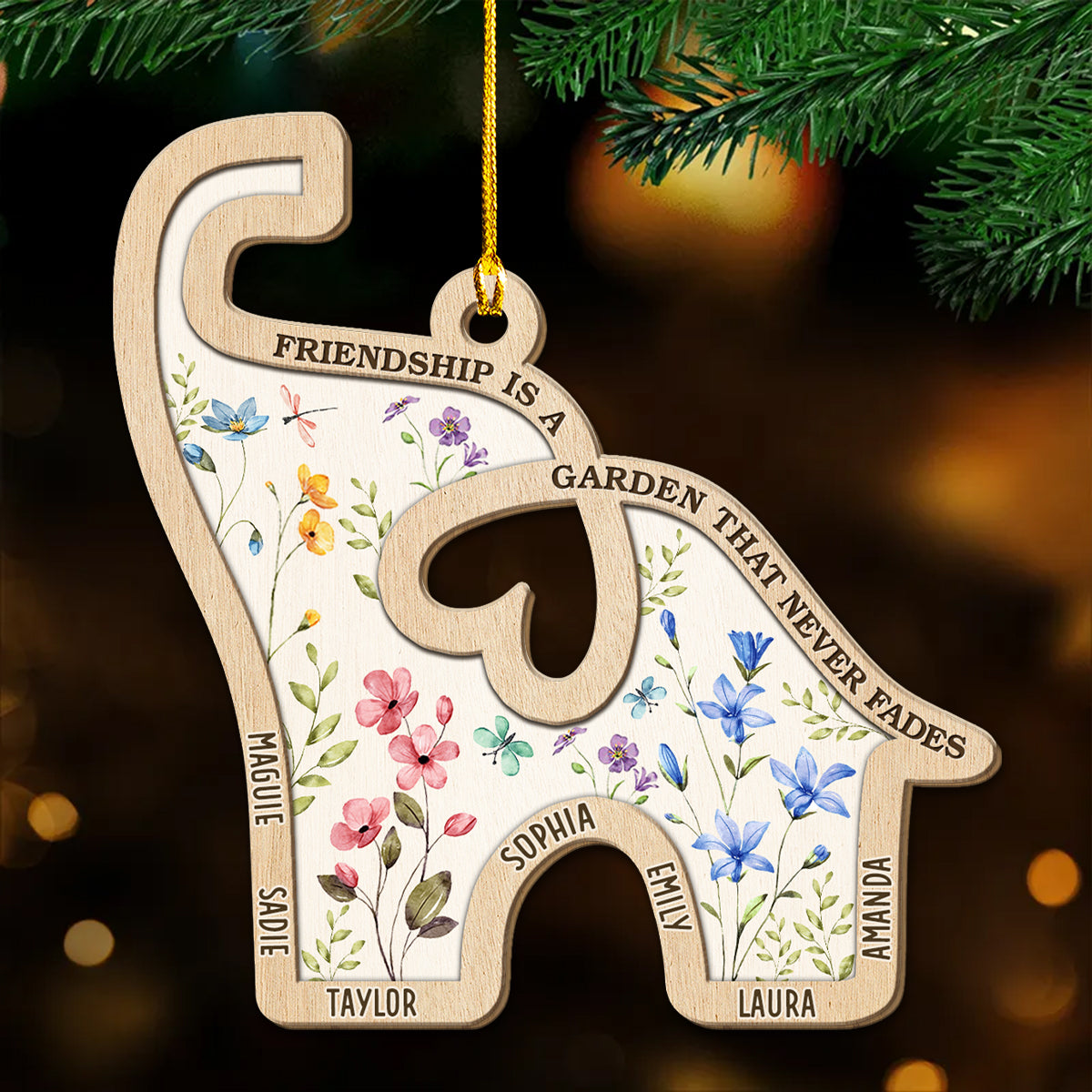 Never Faded Garden - Personalized Custom Wood Ornament