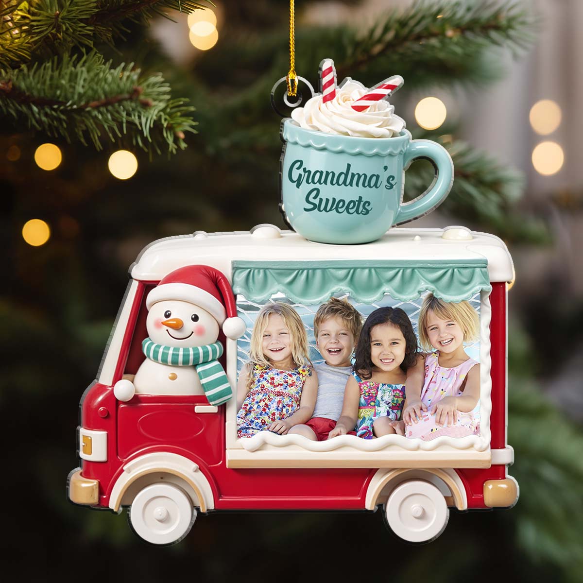 Grandma Sweet Crew - Personalized Custom Acrylic Ornament