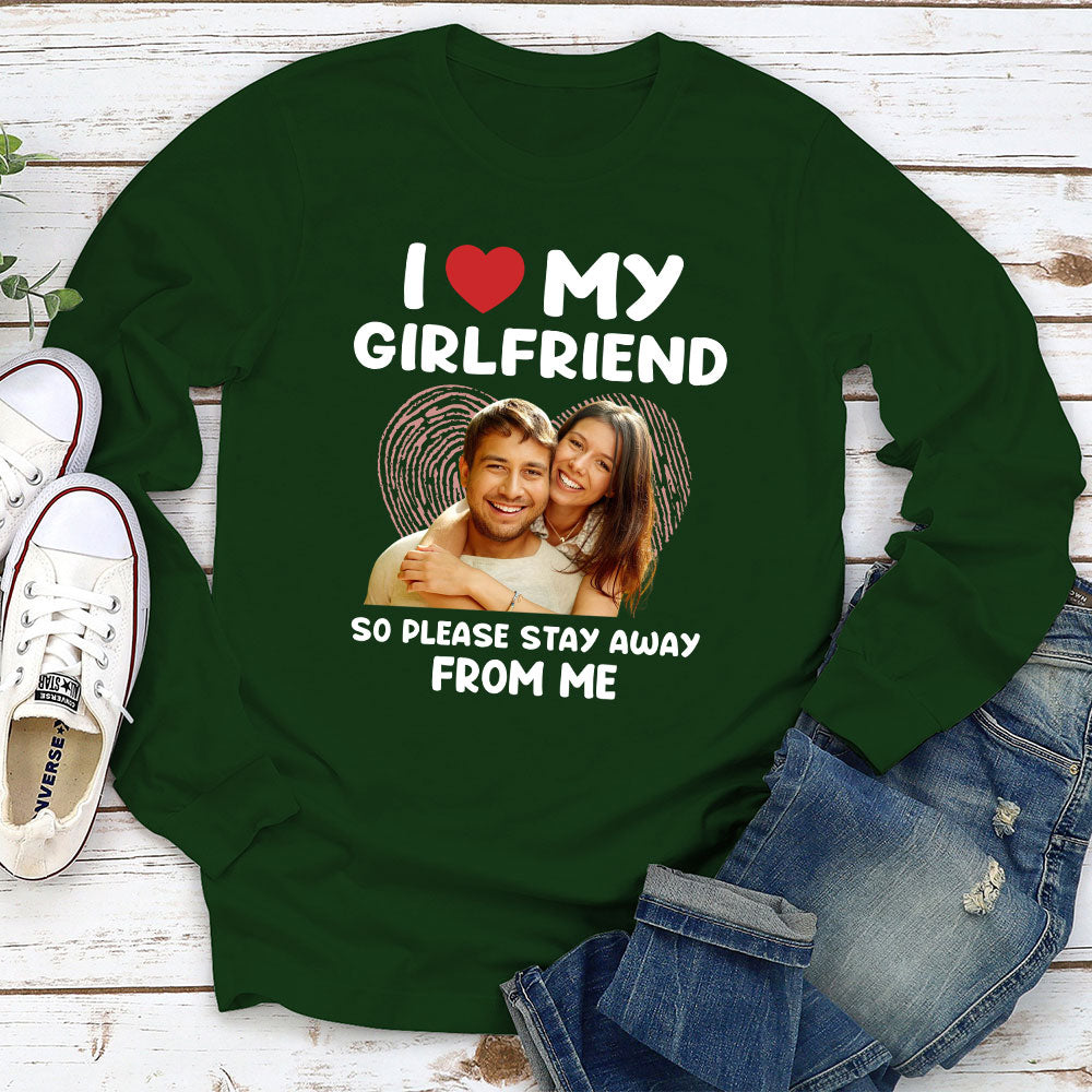 My Girlfriend - Personalized Custom Long Sleeve T-shirt