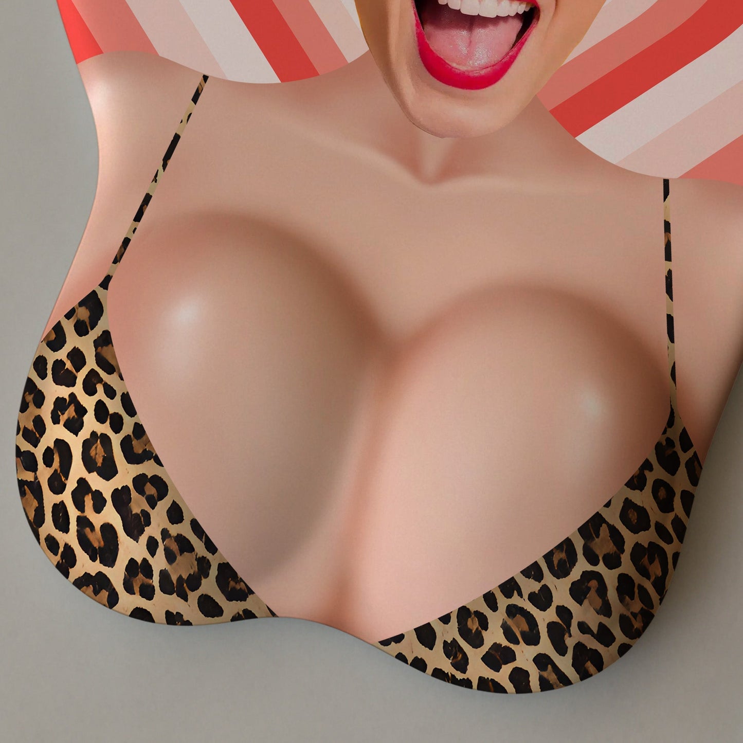 Custom Funny Face Couple Coworker Troll - Personalized Custom 3D Mouse Pad