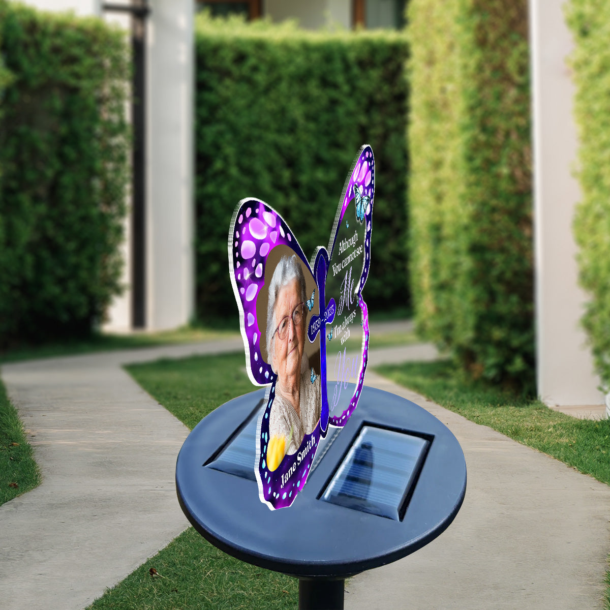 Custom Photo Your Wings Were Ready Ver 2 - Personalized Custom Solar Light