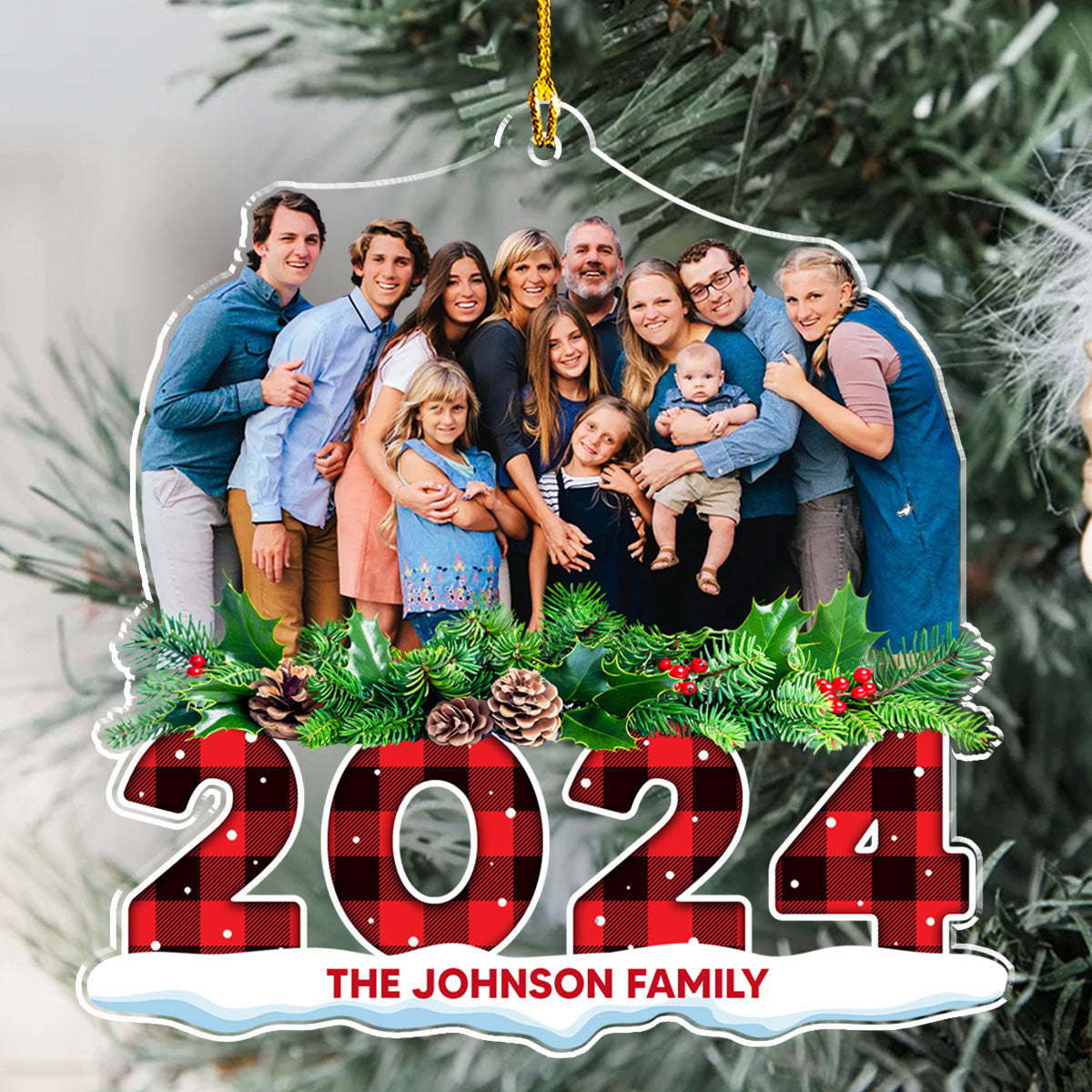 Cheers To A Merry Christmas 2 - Personalized Custom Acrylic Ornament