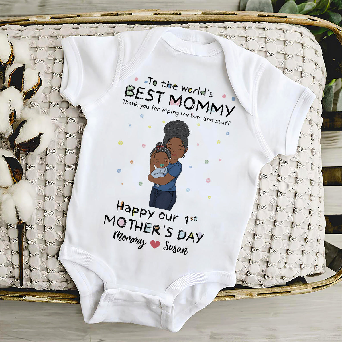 Wiping My Bum - Personalized Custom Baby Onesie