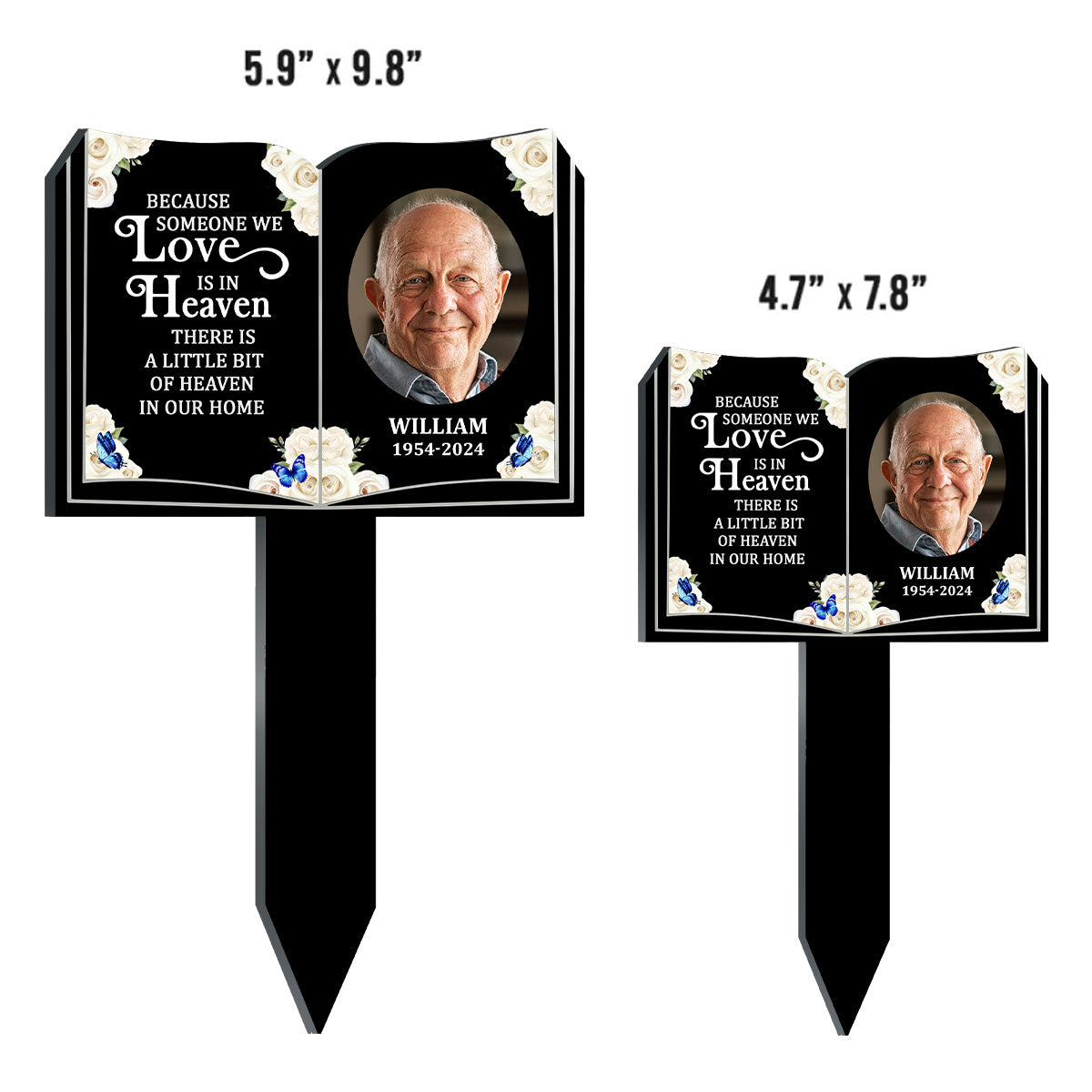 Because Someone We Love Is In Heaven - Personalized Custom Acrylic Garden Stake