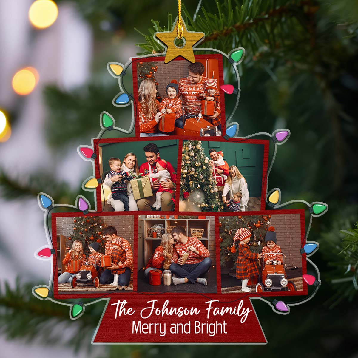 Happy Family - Personalized Custom Acrylic Ornament