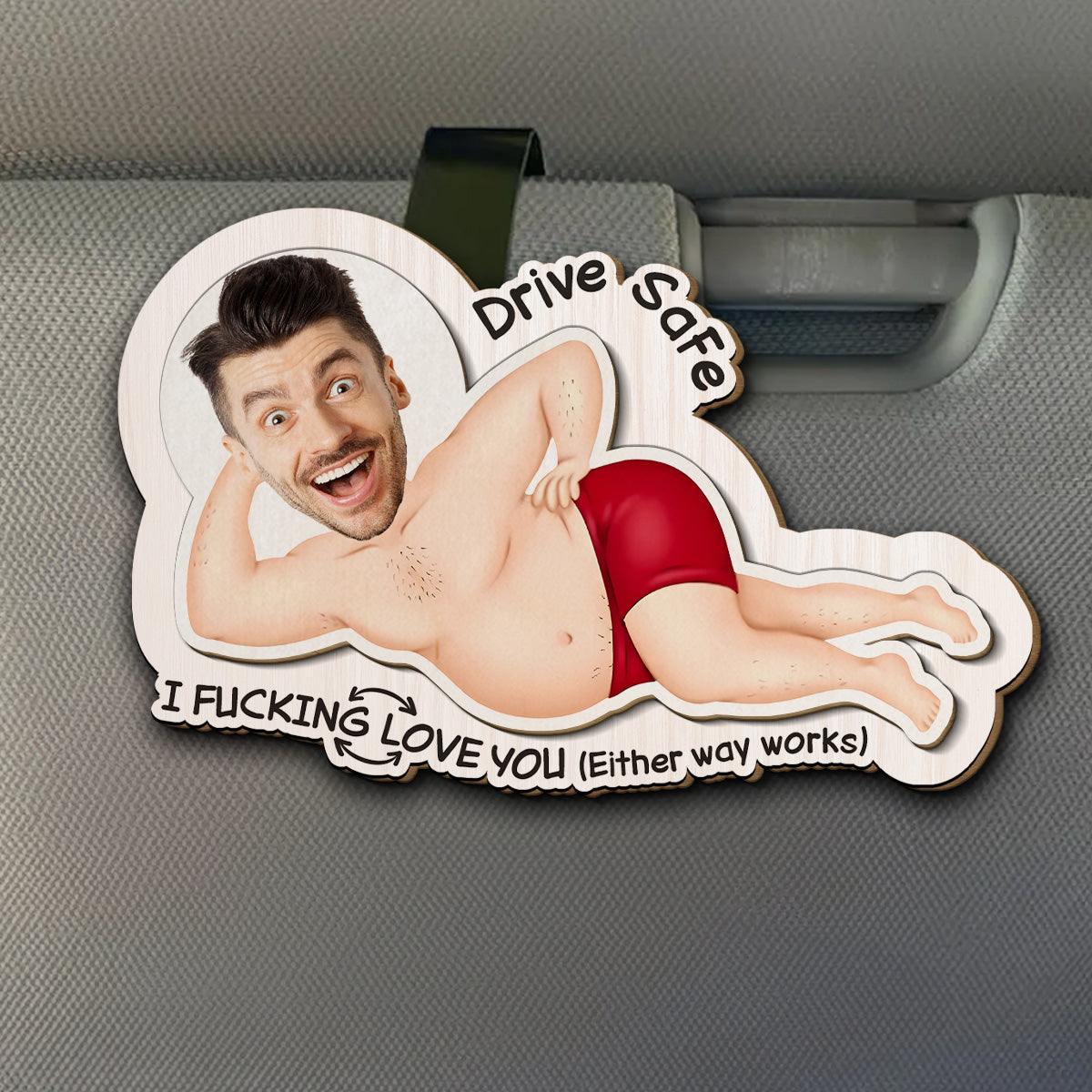 Drive Safe My Husband Wife - Personalized Custom Car Visor Clip