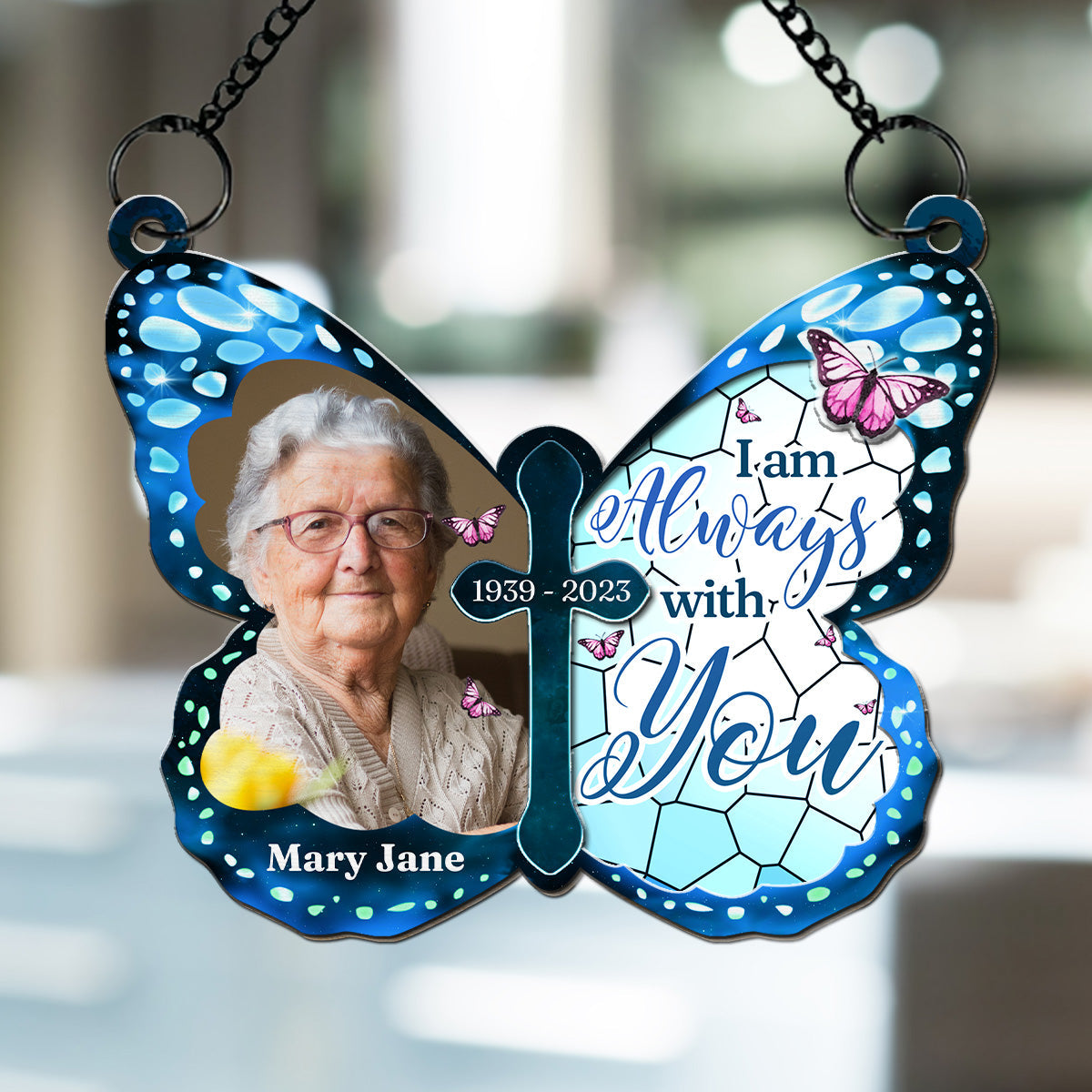 Custom Photo I Always Miss You - Personalized Custom Suncatcher
