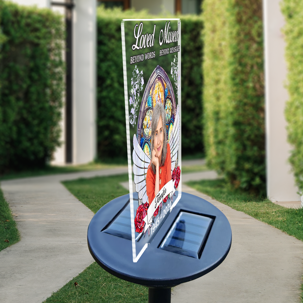 Loved Beyond The Words - Personalized Custom Solar Light