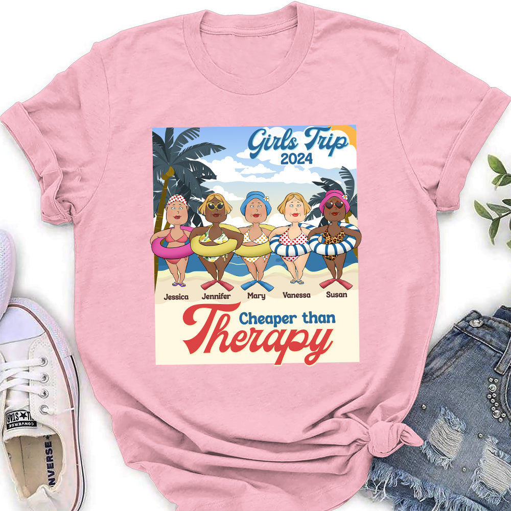 Cheaper Than Therapy - Personalized Custom Women's T-shirt